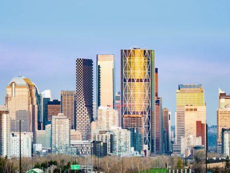 A view of the downtown area of Calgary, Alberta.