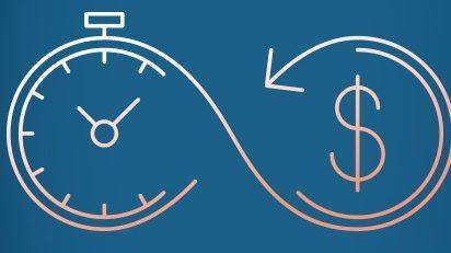 Graphical representation of relation between time and money