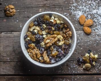 Mixed nuts in a bowl